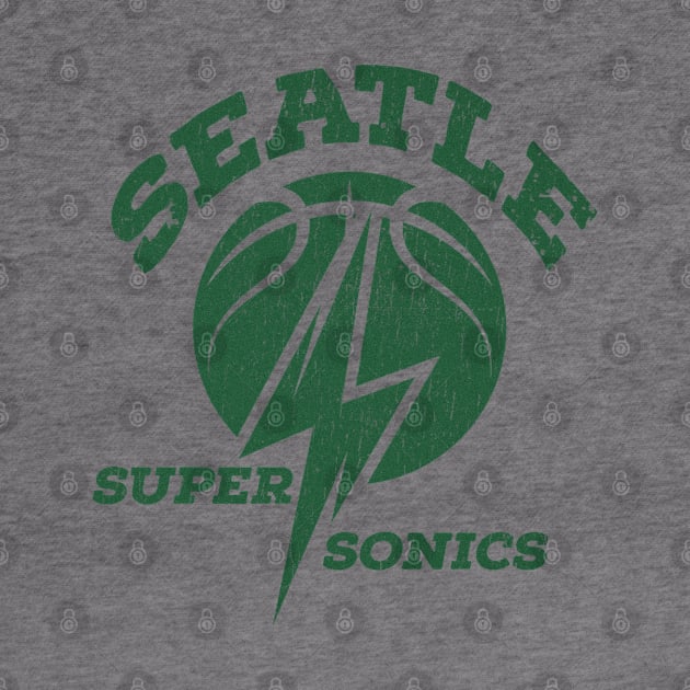 Seattle Supersonics - Retro Grunge by Frame sky aesthetic